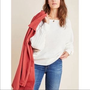 Anthropologie Karla Boat Neck Batwing Sweater Size Small
